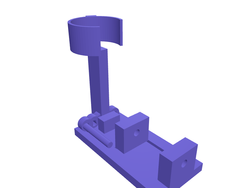 Angle-grinder cutting stand 115 mm, 3D printable part