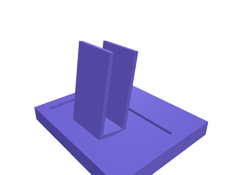 Razor stand with drip tray, 3D printable part
