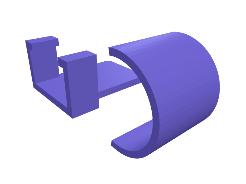 Black Diamond Spot 400 helmet clip, 3D printable part