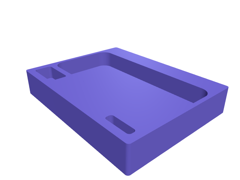 Bose QC Ultra 2 travel case insert, 3D printable part