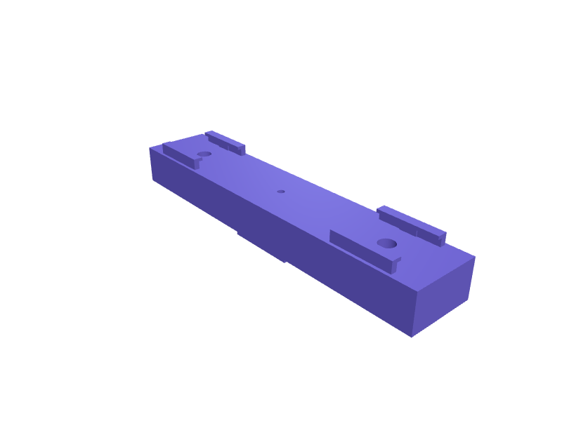 Canon EOS R6 hot shoe dual cold shoe bar, 3D printable part