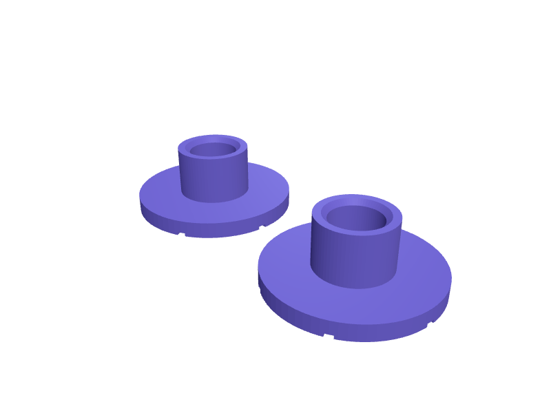 F-style clamp pads 40 mm, 3D printable part