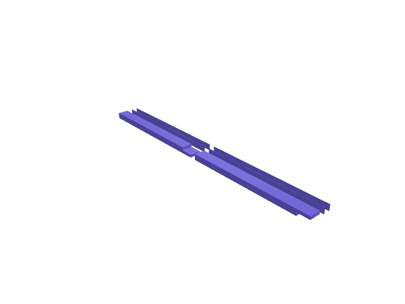 Crosscut-sled runner for 19 mm mitre slots, 3D printable part