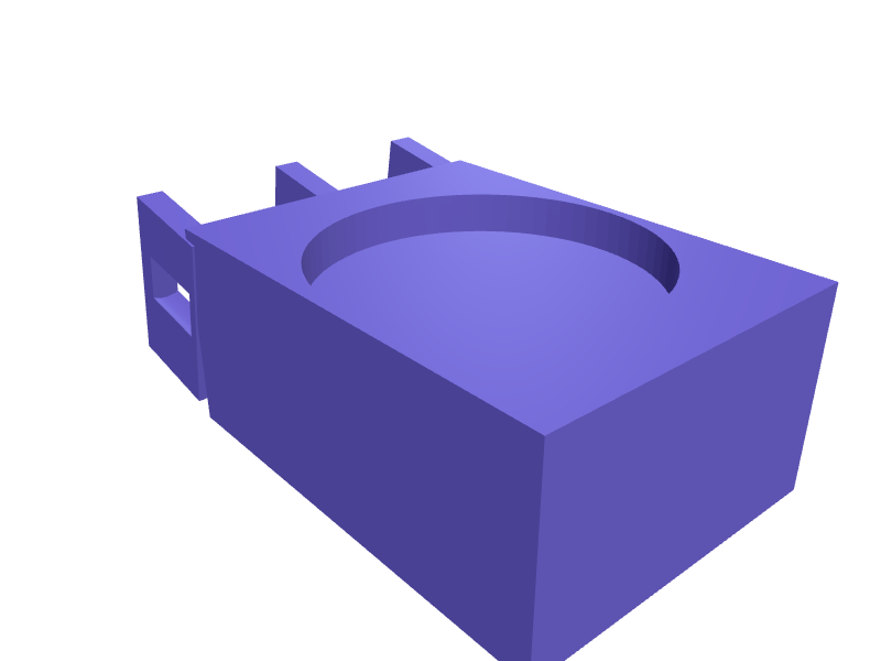 DJI Action 5 Pro chest-mount adapter, 3D printable part