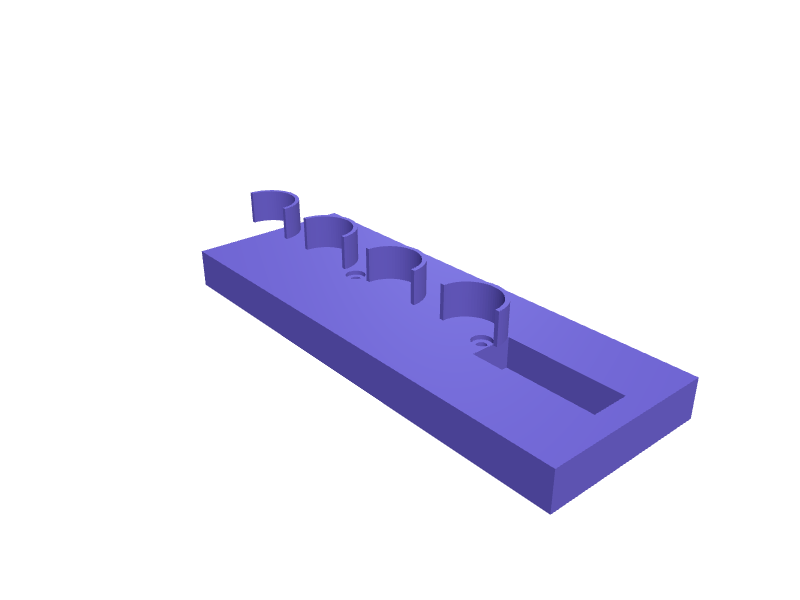 Dyson Airwrap i.d. barrel wall rack, 3D printable part