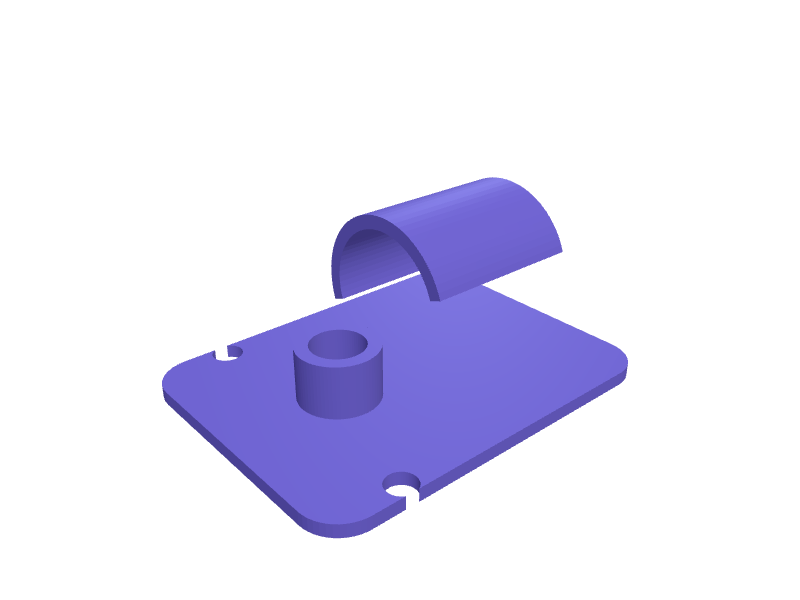 Grease-gun coupler wall holder, 3D printable part