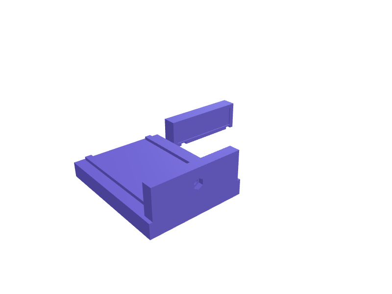 Helping-hands PCB vise 80 mm, 3D printable part