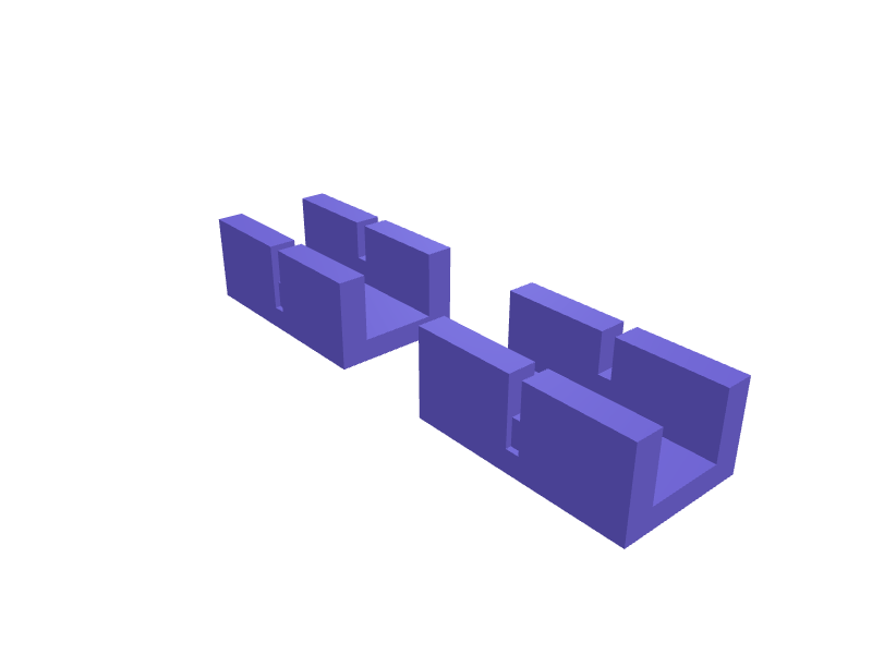 IKEA ALEX drawer-stop clip pair, 3D printable part