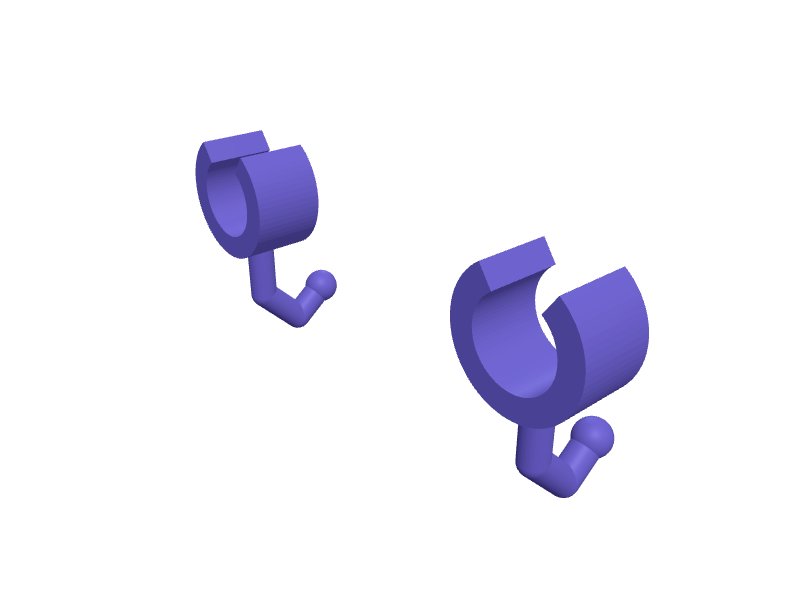 IKEA RÅSKOG handle hook pair, 3D printable part