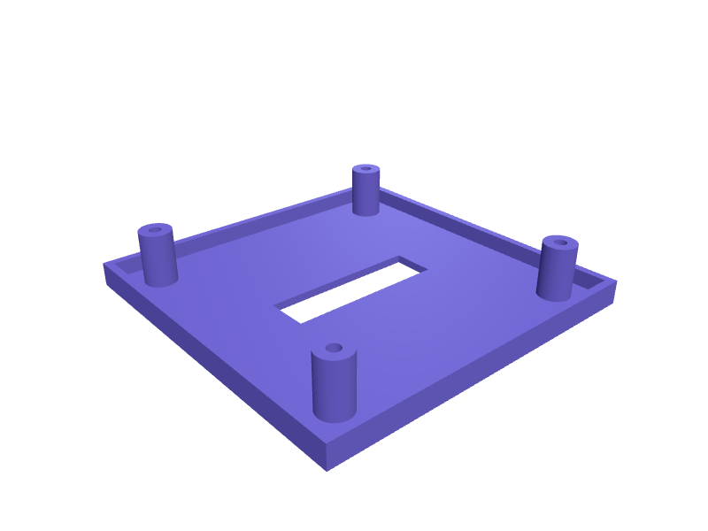Mac mini M4 Pro VESA 100 bracket, 3D printable model preview