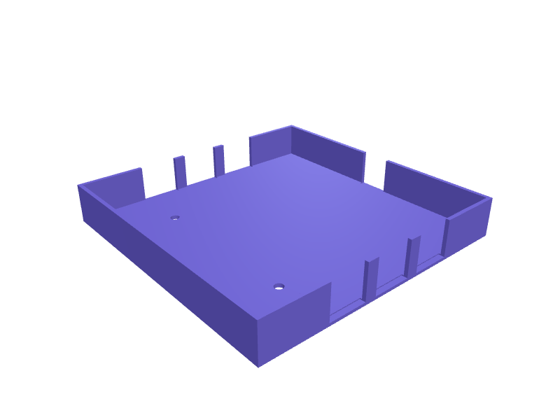 Mac mini M4 under-monitor shelf, 3D printable part