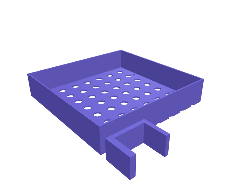 Mac Studio M4 under-desk tray, 3D printable model preview