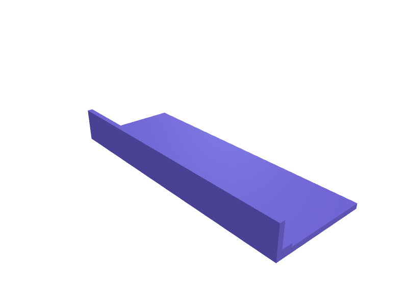 MacBook Pro M4 left-side SD shelf, 3D printable model preview