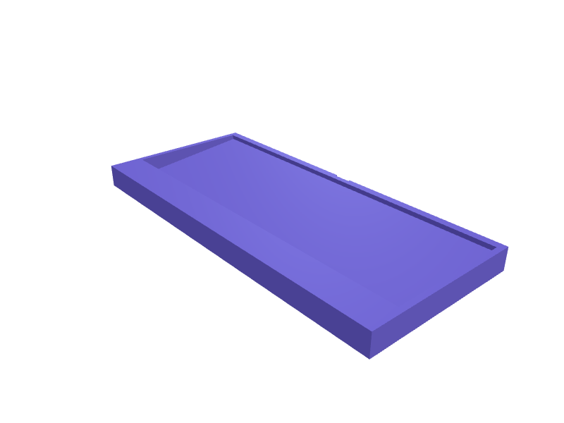 Magic Keyboard with Touch ID desk tray, 3D printable model preview