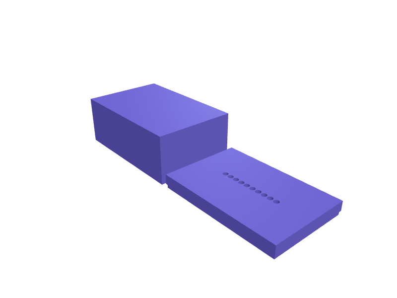 Makita MAKPAC Type 2 impact-driver insert, 3D printable part