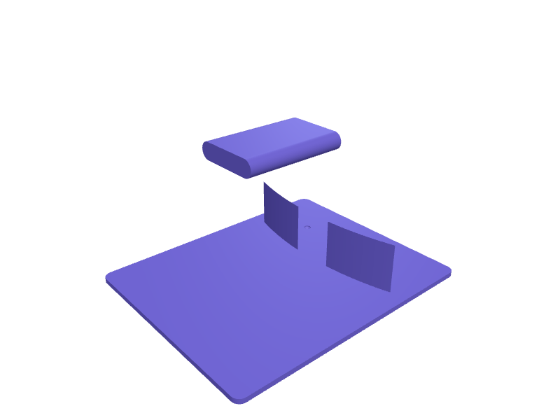 Meta Quest 3 headset wall hanger with strap rest, 3D printable part