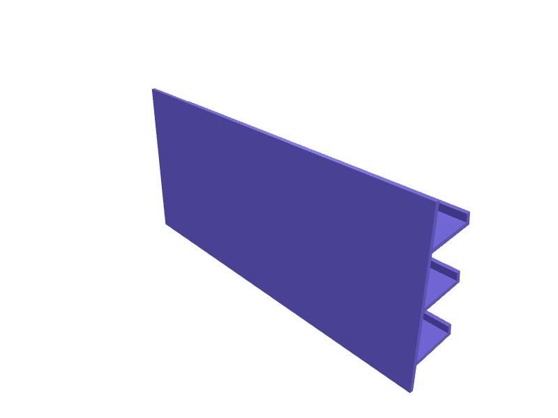 Tiered nail polish display rack, 3D printable part