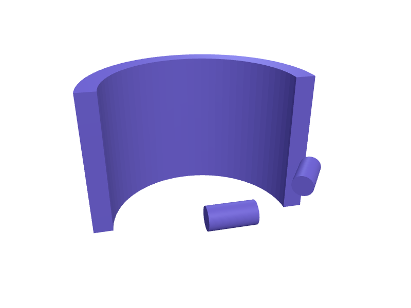 Rivian R1T tonneau prop clip, 3D printable part