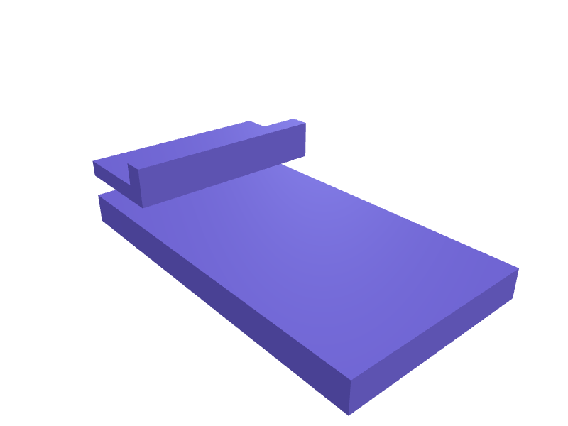 Sea to Summit Spark footbox vent clip, 3D printable part