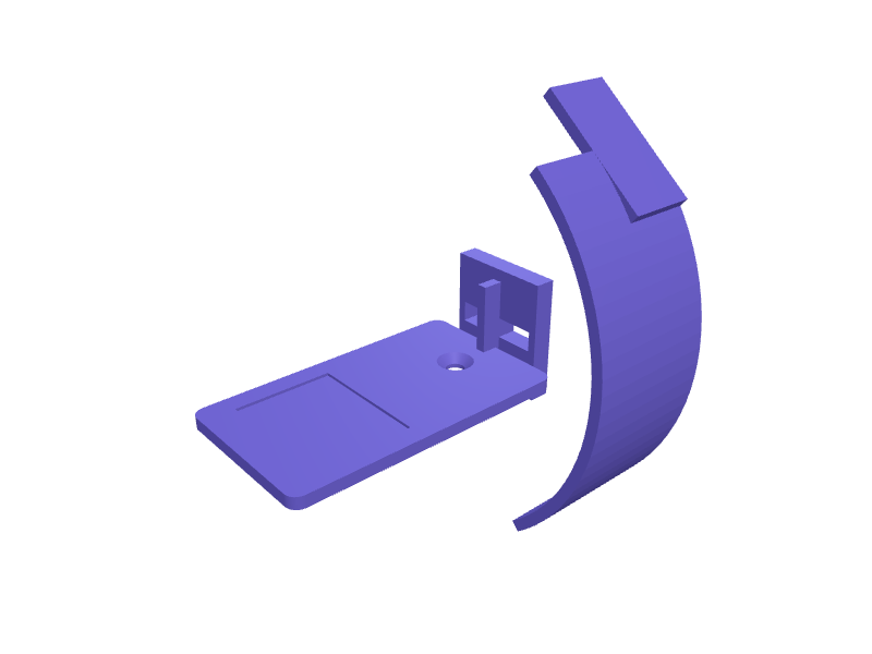 Sony WH-1000XM5 headphone wall hook with cable slot, 3D printable part
