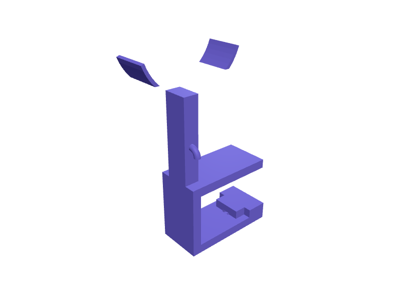 Sony WH-1000XM6 under-desk hanger, 3D printable part