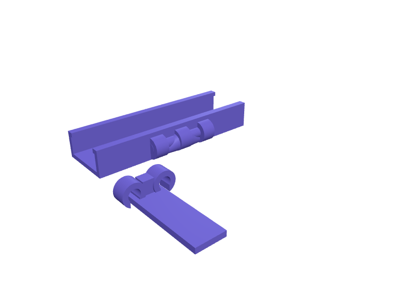 Steam Deck OLED clip-on kickstand for tabletop play, 3D printable part