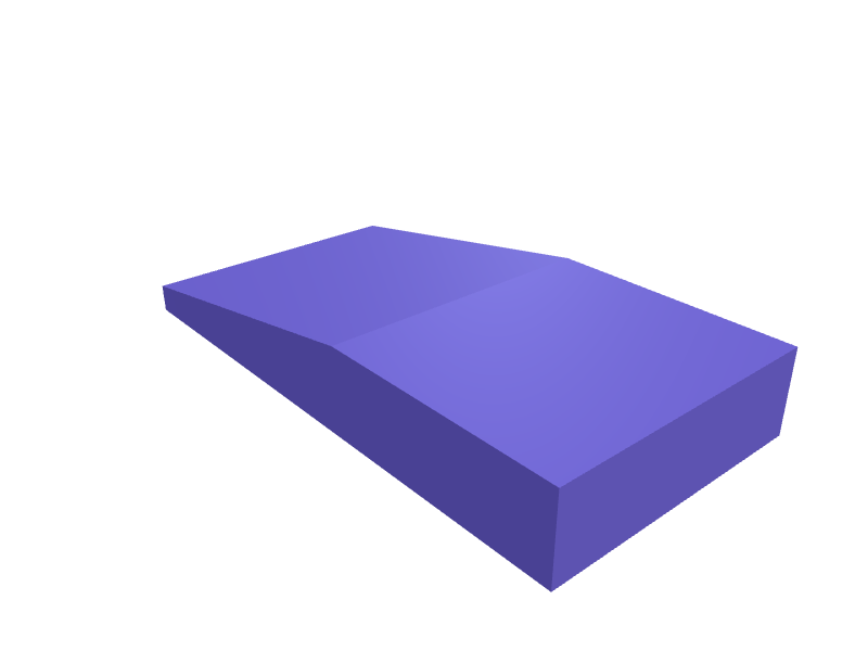 Studio Display tilt-stop wedge, 3D printable model preview