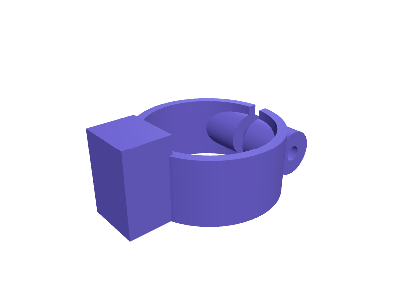 SwitchBot Curtain 3 rod clamp for 28 mm poles, 3D printable part