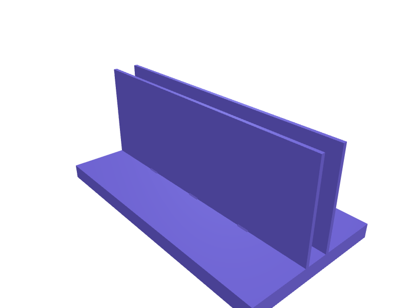 Vertical laptop stand for closed-lid docking, 3D printable part