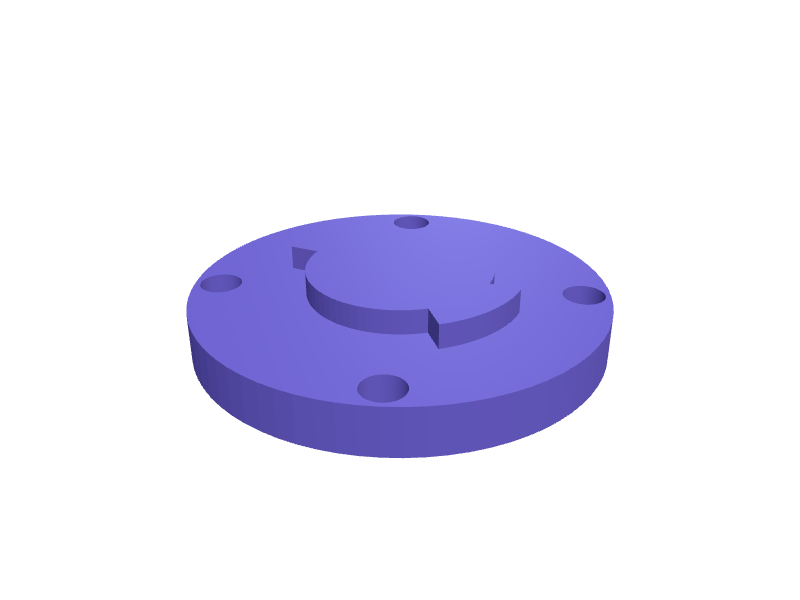 Wahoo ELEMNT ACE to Garmin quarter-turn adapter, 3D printable part