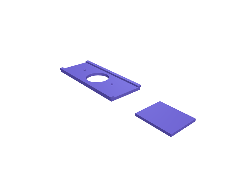 Sliding webcam privacy cover for laptop, 3D printable part