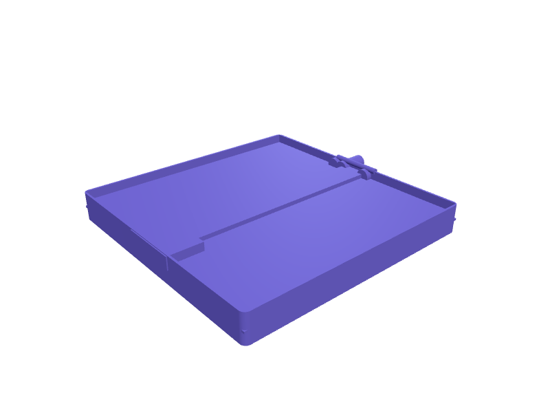 Weighted napkin holder with hinged bar, 3D printable part