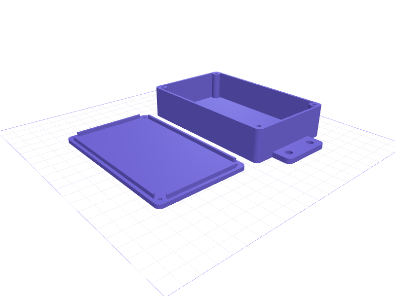 E-bike battery case for horn, 3D printable model preview