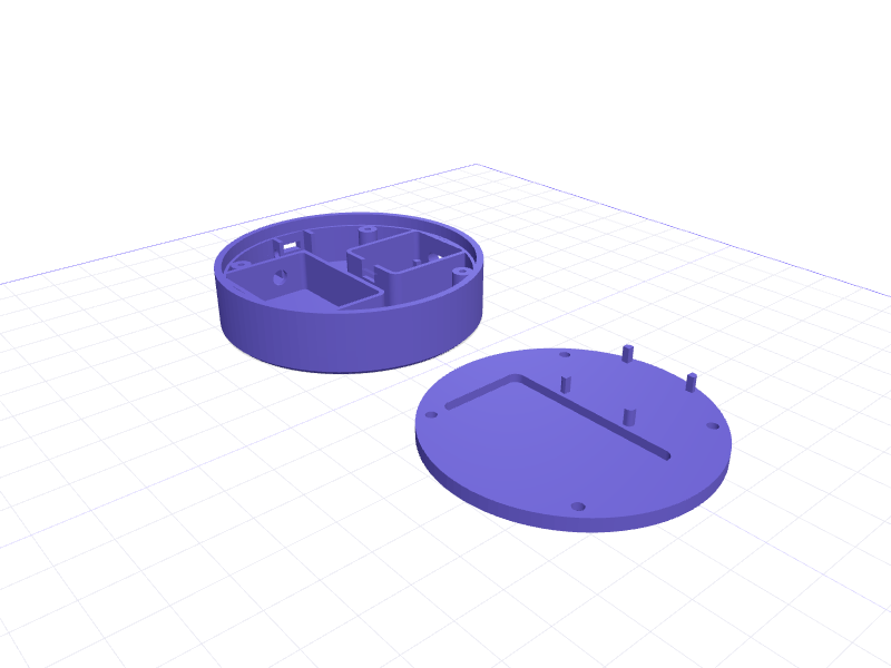 Biscuit Xiao ESP32-C5 Enclosure, 3D printable model preview