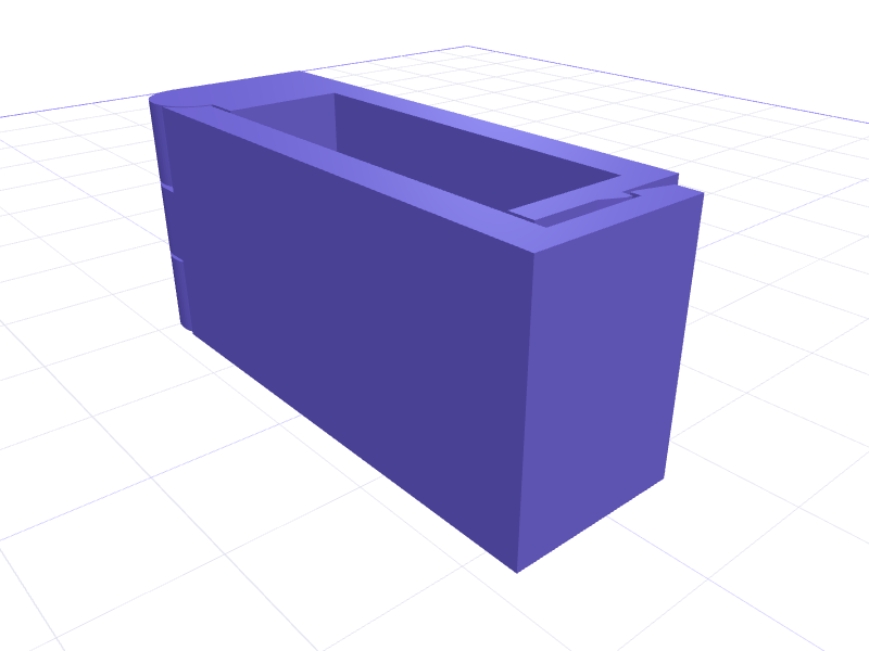 Hinged cable clip, 3D printable model