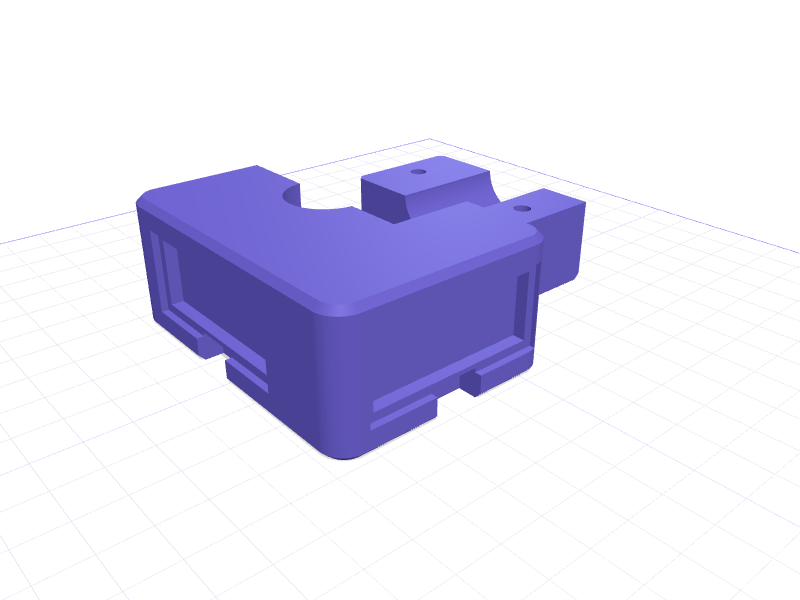 Dual HC-SR04 Pole Housing, 3D printable model