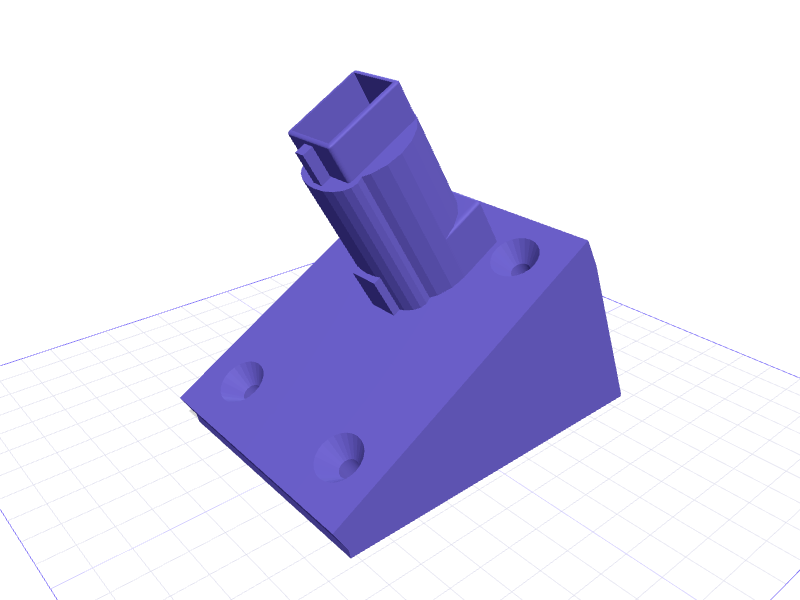 Tilted DeWalt 18V tool holder, 3D printable model