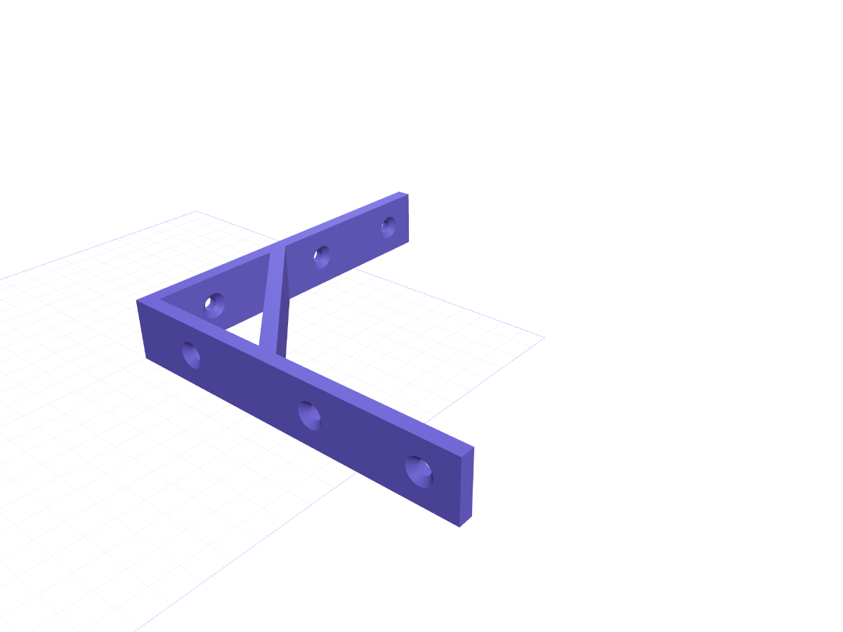 Shelf bracket 150 mm, 3D printable model