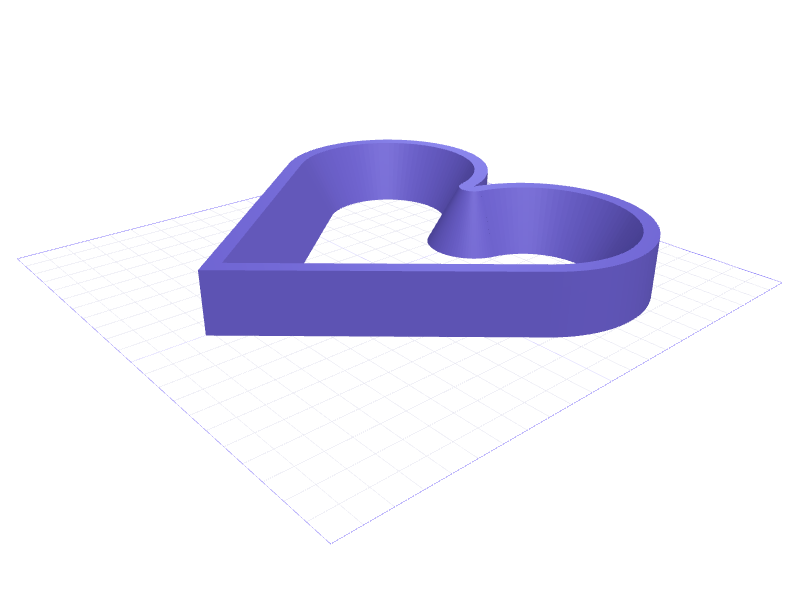 Open Heart Frame "I LOVE YOU", 3D printable model