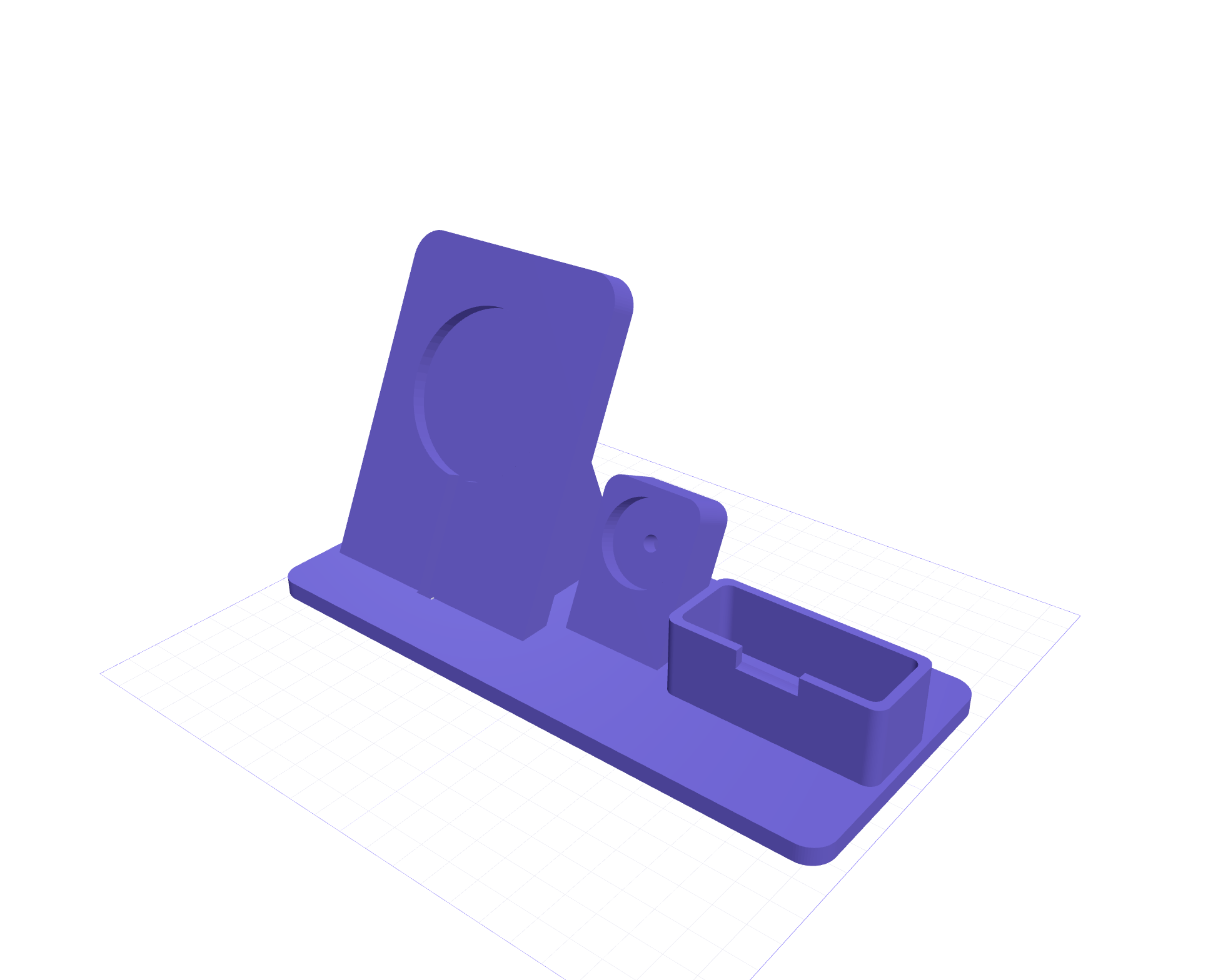 iPhone MagSafe + Watch + AirPods charging stand, 3D printable model