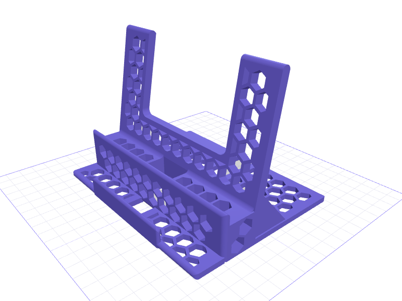 Steep Lightweight Phone and Tablet stand 80°, 3D printable model preview