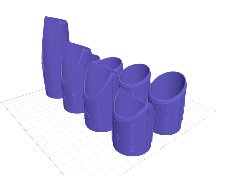 RAZAN FAB 1.5in Tube Cutting Guide Kit, 3D printable model preview